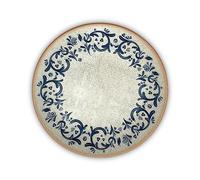 Assiette creuse 23 cm, bleu, céramique.