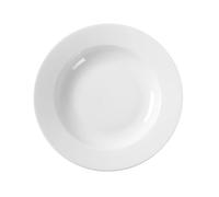 Hendi Assiette creuse 230 mm – porcelaine blanche, bords renforcés, compatible micro-ondes & lave-vaisselle – Lot de 12