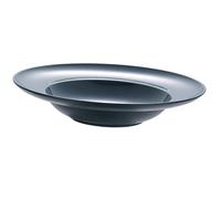 Assiette Creuse à Large Bord, Bol à Soupe, Plat de Service, Assiette Creuse multifonctionnelle avec Rebord, Bleu