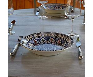Assiette creuse Bakir bleu - D 24 cm
