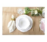 Assiette creuse blanche en mélamine - lot de 6