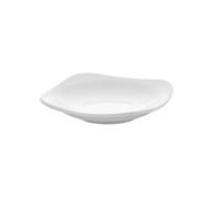 Assiette creuse carrée, Bergama, mélamine pure - D.17 x h.3 cm