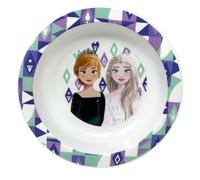 Assiette creuse Disney Frozen originale en plastique rigide pour enfants, passe au micro-ondes et sans BPA