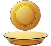 Assiette creuse Duralex LYS AMBER orange 195 x 35 mm - lot de 6