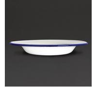 Assiette Creuse en Acier Emaillé Olympia 245 mm - Lot de 6