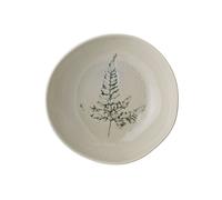 Assiette creuse en grès beige, ronde, à motifs, 1000 ml, faite main, lave-vaisselle - Bloomingville, Bea - Ø21x6 cm