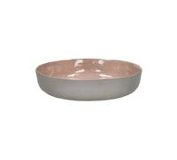 Assiette creuse en grès rose, ronde, uni - Pomax, Spiro - Ø24x6 cm