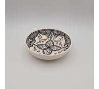 Assiette creuse forme jatte Marocain noir - D 20 cm