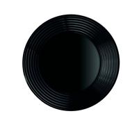 Assiette creuse ondulée 23 cm - Harena Noir - Luminarc