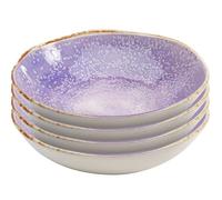 Assiette creuse - Kare Design - Shirley - Violet - 20 cm - Set de 4 pièces
