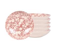 Assiette creuse Léa rouge 22 cm (lot de 6) - Table Passion