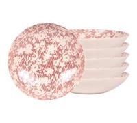 Assiette creuse Léa rouge 22 cm (lot de 6) - Table Passion - Rouge - Grès Rouge
