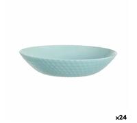 Assiette Creuse Luminarc Pampille Turquoise Verre (20 Cm) (24 Unités)