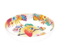 Les Jardins de la Comtesse - Assiette Creuse idéale en Assiette à Soupe ou Pâtes - Mélamine - Perroquets de Bahia - Ø 20 cm - Multicolore - Collection de Vaisselle Quasi-Incassable MelARTmine