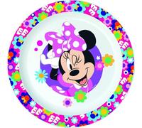 Assiette creuse Minnie Bold Florals de Tataway Microwave : design Disney élégant, passe au micro-ondes, durable et idéale pour une vaisselle fonctionnelle et raffinée.