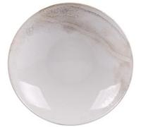 Assiette creuse Mojave 22 cm (lot de 6) - Table Passion - Beige - Grès Blanc G