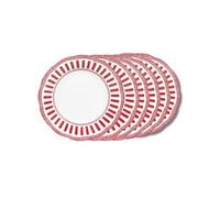 Assiette creuse Napoli rouge 22 cm (lot de 6) - Table Passion