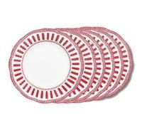 Assiette creuse Napoli rouge 22 cm (lot de 6) - Table Passion