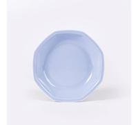 Assiette creuse octogonale bleu OGRE La Fabrique