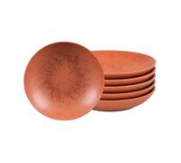 Assiette Creuse Onyx 22 cm Terracotta (lot de 6) - Table Passion