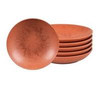 Table Passion - Assiette Creuse Onyx 22 cm Terracotta (lot de 6)