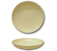 Assiette creuse porcelaine couleur Crème - D 22 cm - Siviglia