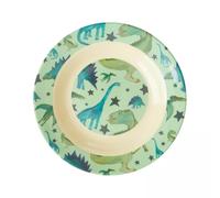 Assiette creuse pour enfant en mélamine RICE Dino