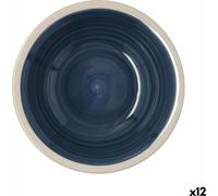 Assiette creuse Quid Baltic Beige en céramique Ø 21,5 cm (12 pièces)