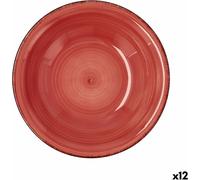 Assiette creuse Quid Vita Céramique Rouge [ø 21,5 cm] [12 Unités]
