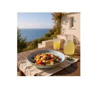 Assiette creuse Sajet bleu - D 24 cm