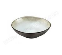 Assiette creuse Shadow nacre 20cm (lot de 6) - Medard De Noblat - Marron - Grès Grès réactif émaillé
