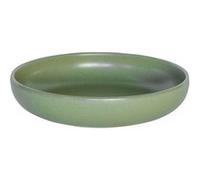 Assiette creuse Uno amande 22 cm (lot de 6) - Table Passion - Vert - Grès Vert G