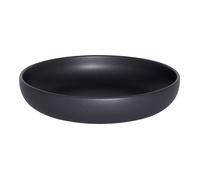 Assiette creuse Uno noir 22 cm (lot de 6) - Table Passion