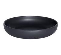 Assiette creuse Uno noir 22 cm (lot de 6) - Table Passion