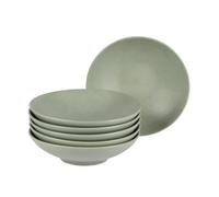 Assiette creuse Vésuvio sauge 19 cm (lot de 6) - Table Passion