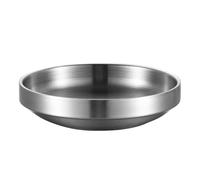 Assiette d ' accompagnement en acier inoxydable pour les styles de repas et de buffets coréens, vaisselle pratique pour un usage quotidien et un plat de service d ' apéritif pour événements