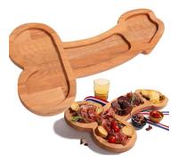PANYI Assiette De Charcuterie AppéTissante, Bois Vaisselle IntéRessante, Planche Forme Nouveauté Pour Vin Viande Et Fromage,Cadeau Unique
