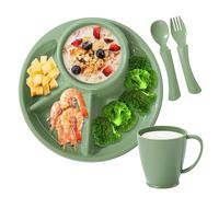 Assiette de contrôle des portions, assiettes de séparation de contrôle des portions | Bol de salle à manger à quatre compartiments passe au lave-vaisselle pour jardin d' , cantine, appartement