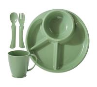 Assiette de contrôle des portions | Assiettes divisées pour régime des étudiants - Bol ovale à quatre compartiments pour restaurant, salle à manger, appartement, cantine, camping-car