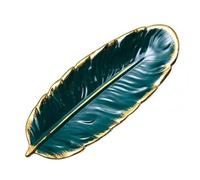 Assiette De Cuisine En Porcelaine En Forme De Plume, Offre Spéciale, Exquise, Élégante, Créative, Résistante À L'usure, Pour La Maison, 60%