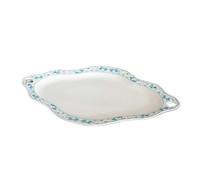 Assiette de dîner en céramique créative pour Maison, hôtel ou Club. Vaisselle Robuste pour Plats froids et Repas Quotidiens. Design Unique(L)