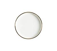 Assiette de Dîner Jiwoo LANRAN 10" Bord Doré - Lot de 6 Pièces