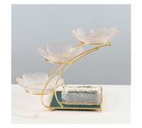 Assiette de fruits Assiette à fruits à 3 niveaux for cuisine, bol à fruits en verre for comptoir de cuisine, support de panier de rangement amovible for fruits et légumes, support for comptoir de tabl