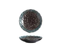 Assiette de Grignotage Assiette à feuilles rondes, assiette collation en céramique for Restaurant, graines de Melon, d'apéritif, parfaite for les fêtes, voyages et pique-niques Assiettes de Dessert