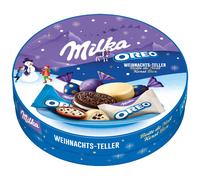Assiette De Noël Milka Oreo Mélange De Chocolat Au Lait Des Alpes 197G