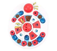 Assiette de nourriture pour animaux de compagnie - Assiette interactive pour chien - Puzzle d'alimentation lente | Enrichissement antidérapant pour animaux de compagnie avec quatre coussinets