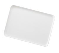 Assiette de Petit-déjeuner en Plastique Plateau de Service de Nourriture Rectangulaire Tasse à Pain aux Fruits Plat à Dîner pour la Maison Café Hôtel Rectangle Dîner Collations