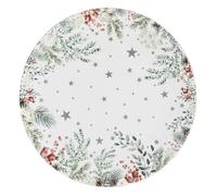 Atmosphera - Assiette de présentation Souffle Polaire d33cm Motif Branches