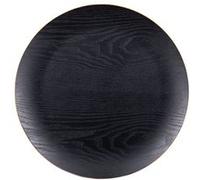 Assiette de présentation bois noir 34 cm Table passion
