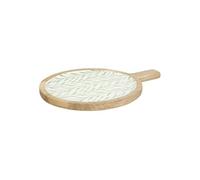 Assiette de Présentation en Bois "Inaya" 40cm Vert Olive